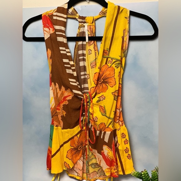 Free People NWOT Hot Tropic Tank in Mango Combo size M - Picture 11 of 13